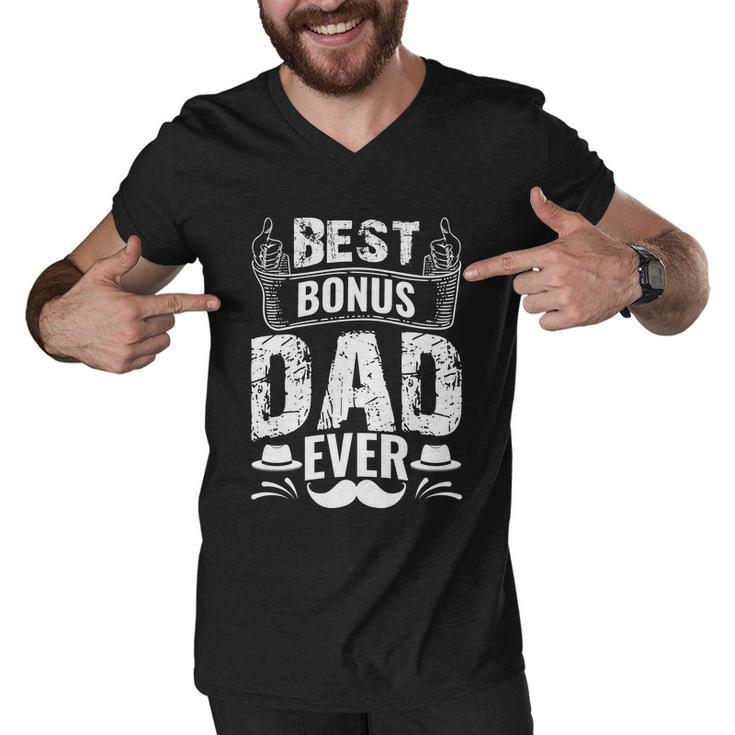 Best Bonus Dad Ever V2 Men V-Neck Tshirt
