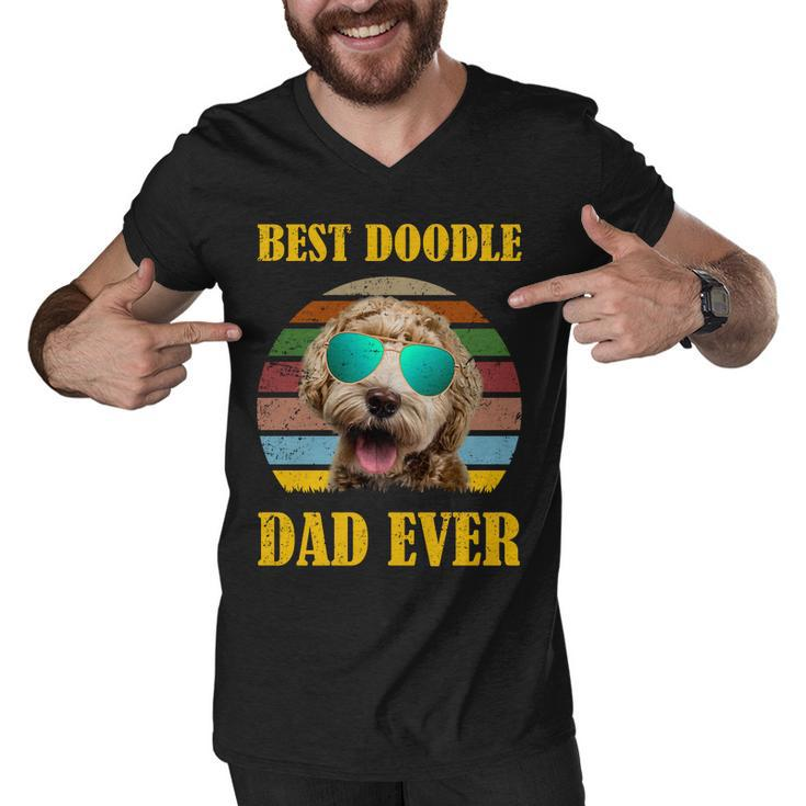 Best Doodle Dad Ever Tshirt Men V-Neck Tshirt