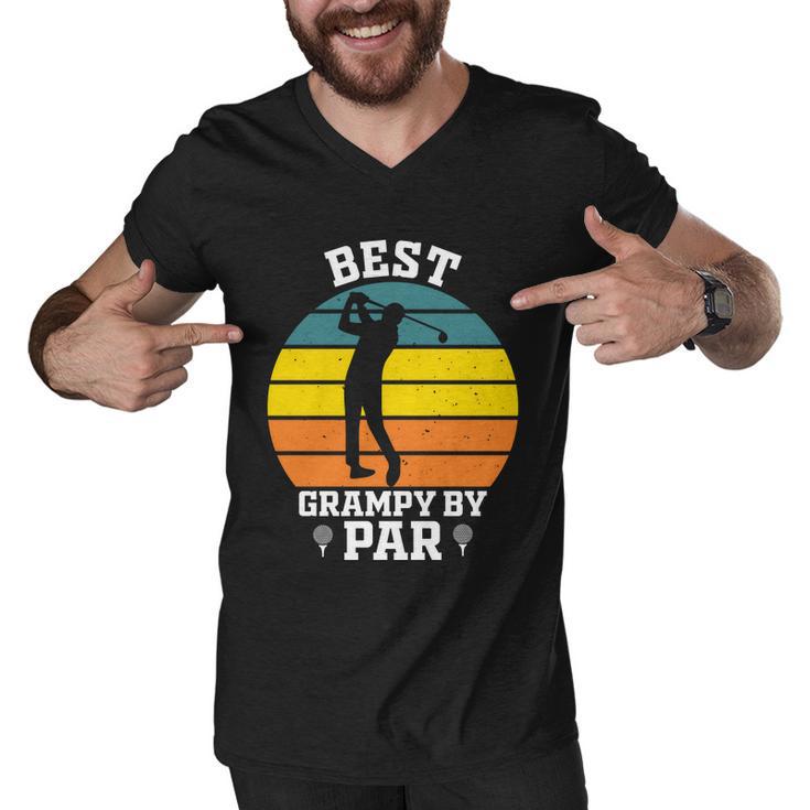 Best Grampy By Par Men V-Neck Tshirt