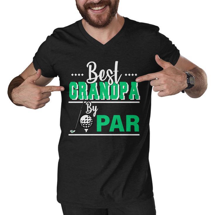 Best Grandpa By Par Tshirt Men V-Neck Tshirt