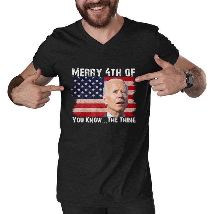 Biden Dazed Merry 4Th Of You KnowThe Thing Tshirt Men V-Neck Tshirt