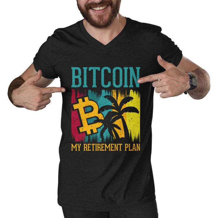 Bitcoin My Retirement Plan S V G Men V-Neck Tshirt