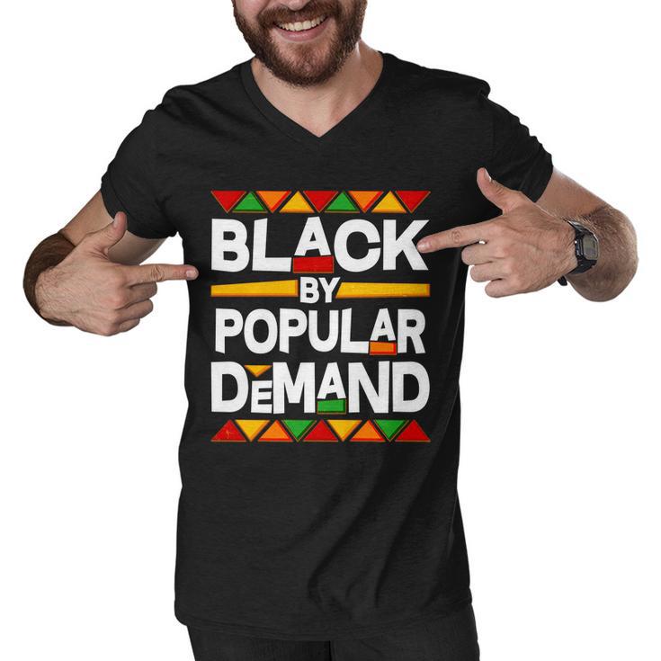 Black By Popular Demand Black Lives Matter History Tshirt Men V-Neck Tshirt