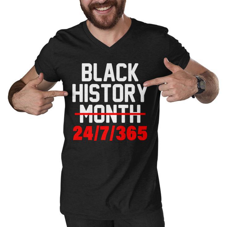 Black History Month All Year Tshirt Men V-Neck Tshirt