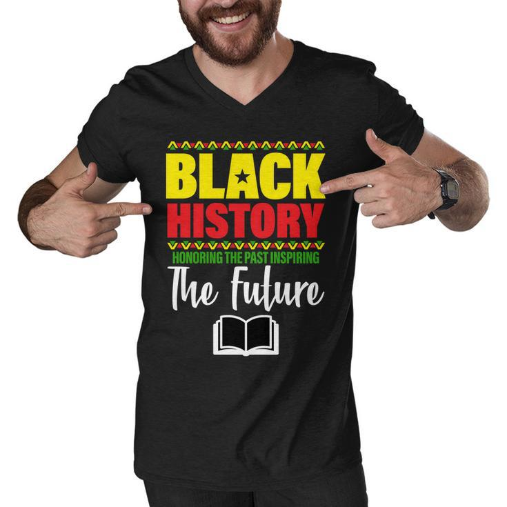 Black History Month Inspiring The Future V2 Men V-Neck Tshirt