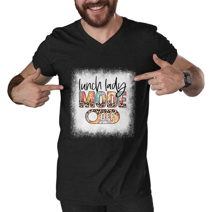 Bleached Lunch Lady Mode Off Leopard And Tie Dye Summer Meaningful Gift Men V-Neck Tshirt