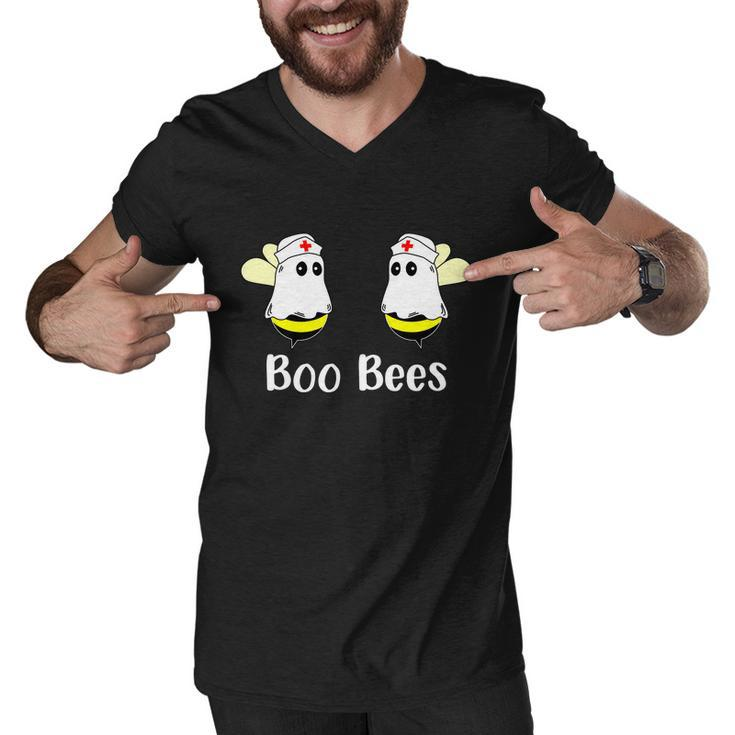 Boo Bees Funny Halloween Quote Men V-Neck Tshirt