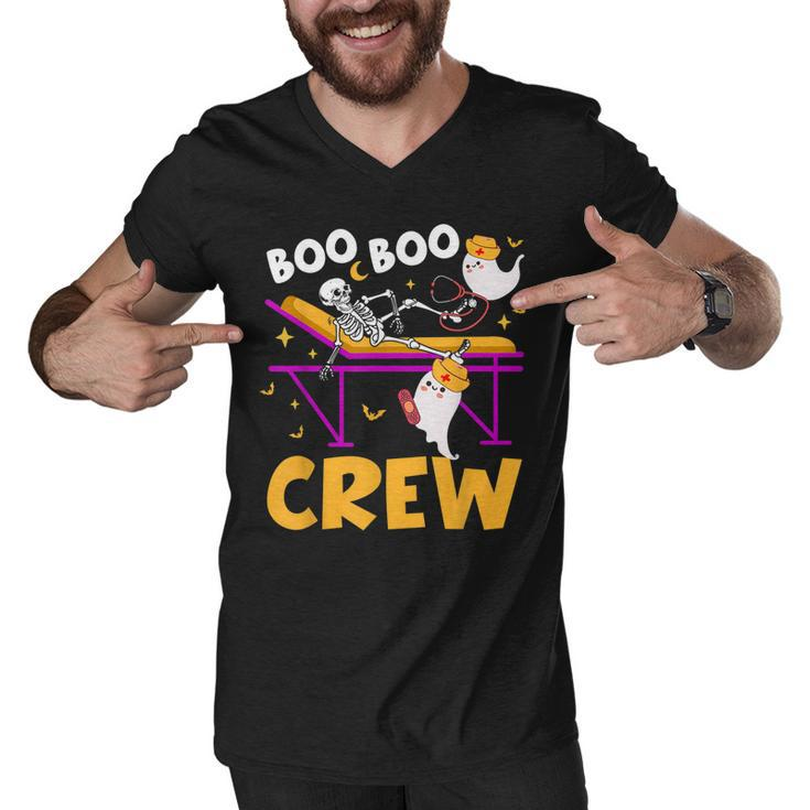 Boo Boo Crew Nurse  Funny Ghost Women Halloween Nurse  Men V-Neck Tshirt