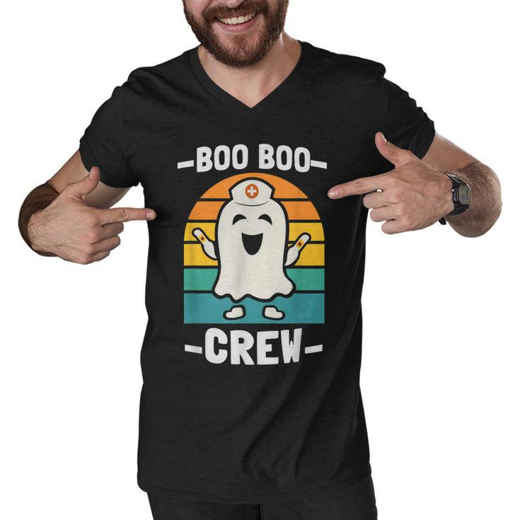 Boo Boo Crew  Nurses Rn Ghost Women Nurse Halloween  Men V-Neck Tshirt
