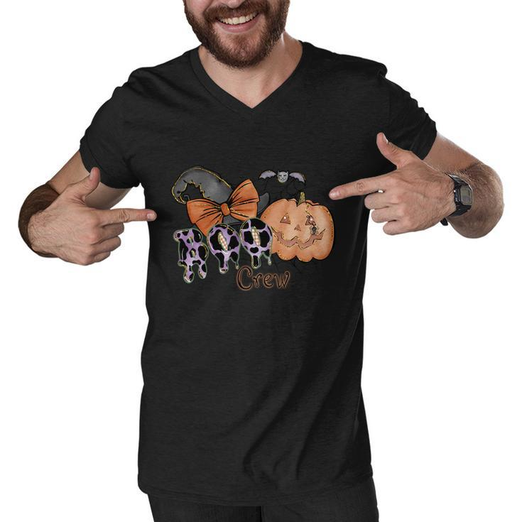 Boo Crew Pumpkin Halloween Quote V2 Men V-Neck Tshirt