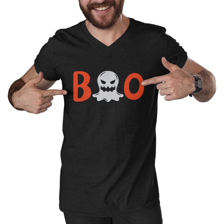 Boo Ghost Funny Halloween Quote Men V-Neck Tshirt