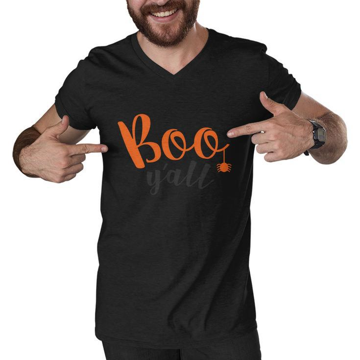Boo Yall Funny Halloween Quote Men V-Neck Tshirt