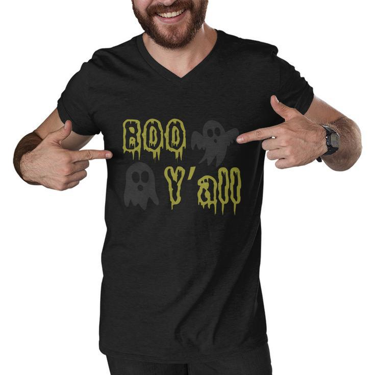 Boo Yall Ghost Boo Halloween Quote Men V-Neck Tshirt