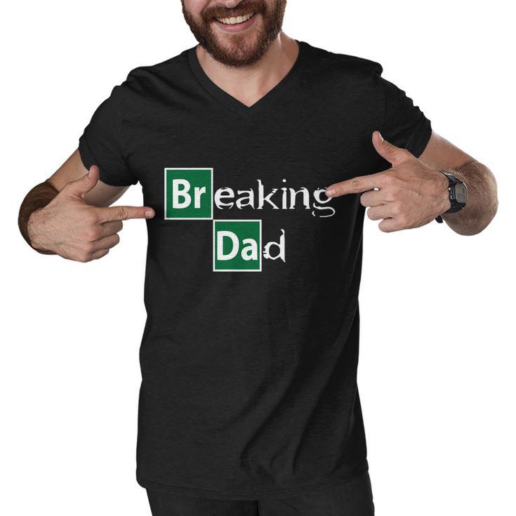 Breaking Dad Men V-Neck Tshirt