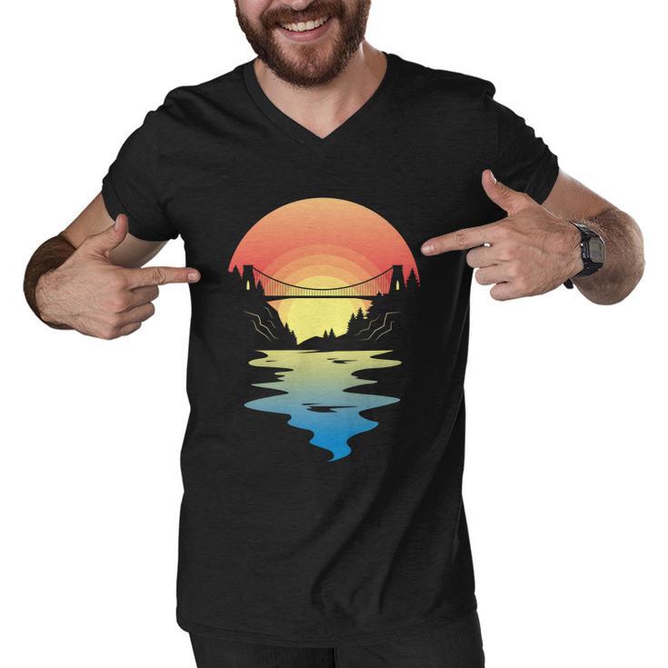 Bristol Bridge Tshirt Men V-Neck Tshirt