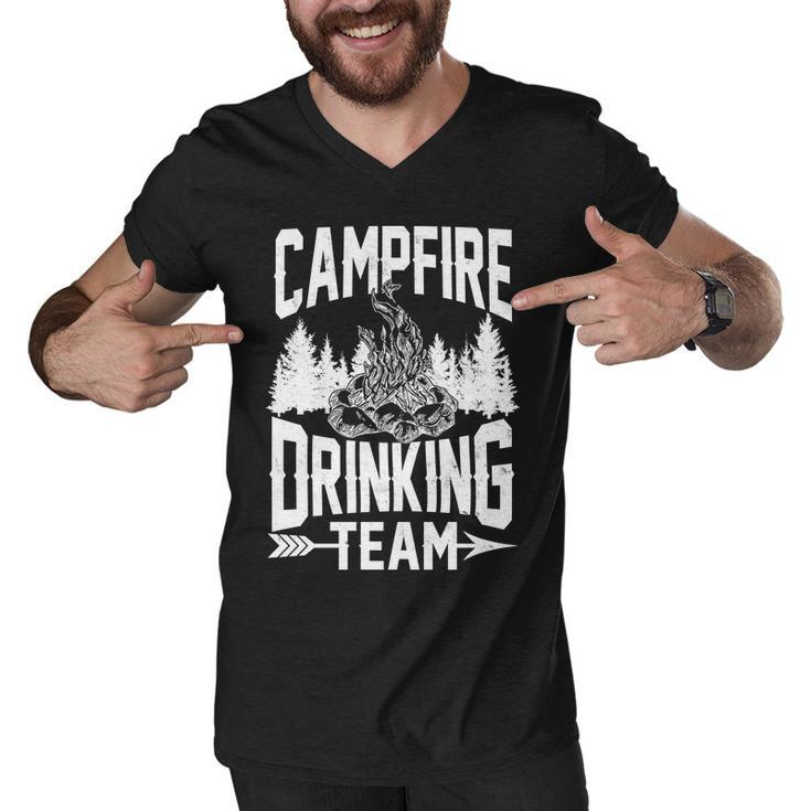 Campfire Drinking Team Men V-Neck Tshirt