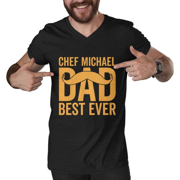 Chef Michael Dad Best Ever V2 Men V-Neck Tshirt