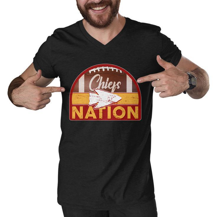 Chiefs Nation Football Men V-Neck Tshirt