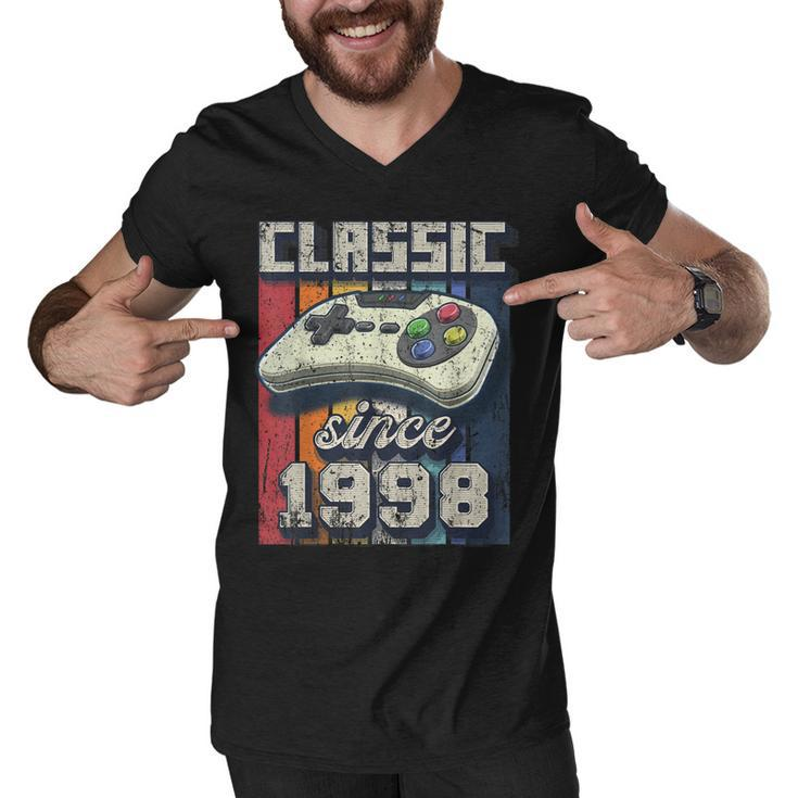 Classic 1998 24Th Birthday Retro Video Game Controller Gamer  Men V-Neck Tshirt