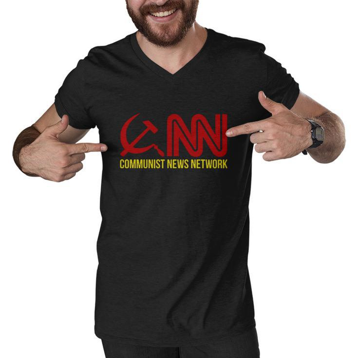 Communist News Network Trump Funny Men V-Neck Tshirt
