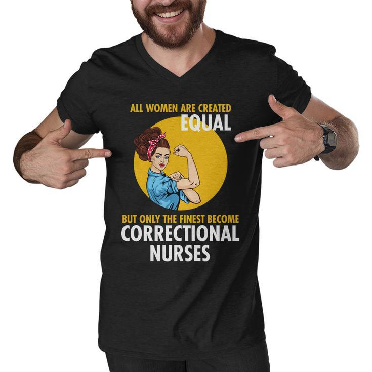 Correctional Nurse Tshirt Men V-Neck Tshirt