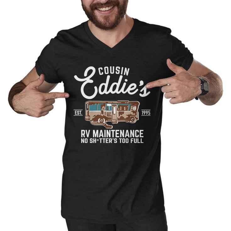Cousin Eddies Rv Maintenance Shitters Too Full Tshirt Men V-Neck Tshirt