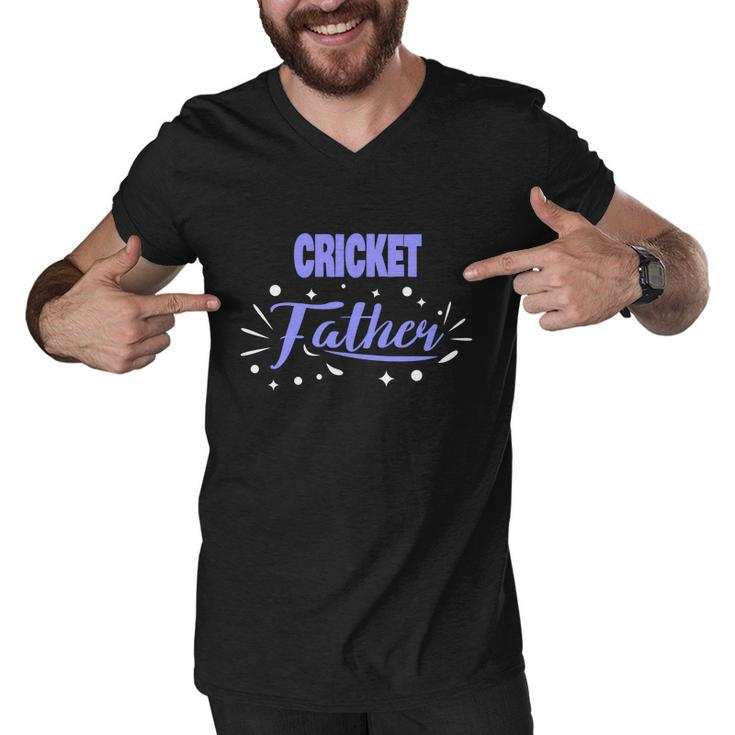 Cricket Father Gift Cricket Player Gift Men V-Neck Tshirt