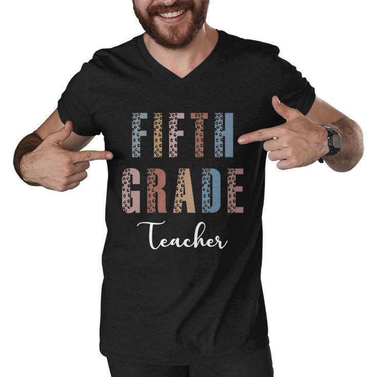 Cute Fifth Grade Teacher Tshirt Men V-Neck Tshirt