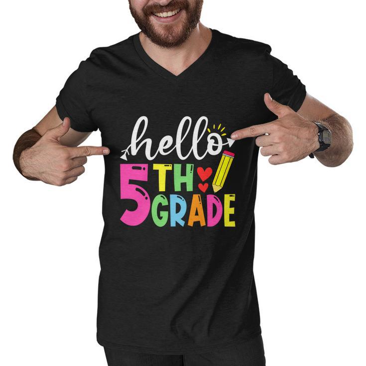 Cute Hello Fifth Grade Outfit Happy Last Day Of School Great Gift Men V-Neck Tshirt