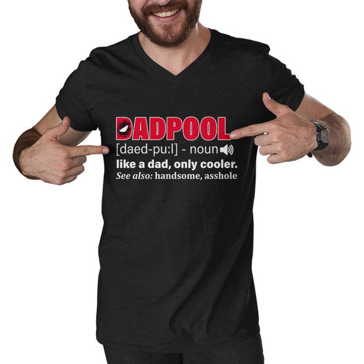 Dadpool Like A Dad Only Cooler Tshirt Men V-Neck Tshirt