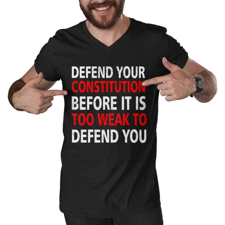 Defend Your Constitution Men V-Neck Tshirt