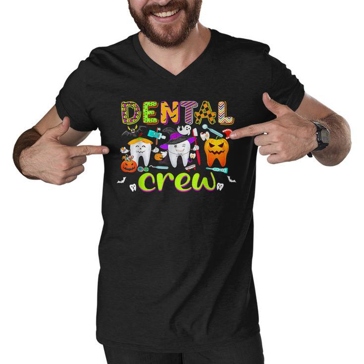 Dental Boo Crew Halloween Funny Dentist Assistant  V3 Men V-Neck Tshirt