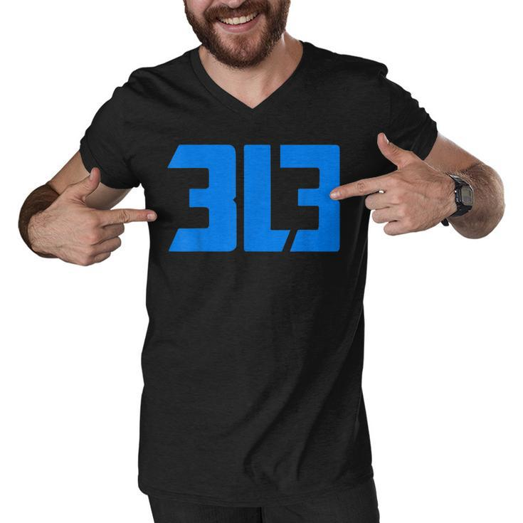 Detroit 313  Men V-Neck Tshirt
