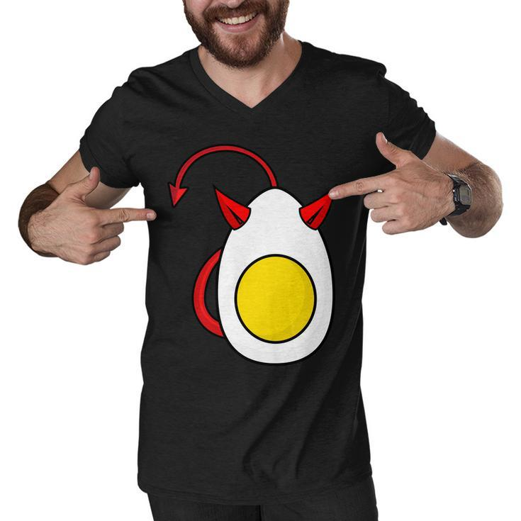 Deviled Egg Funny Halloween Costume Men V-Neck Tshirt