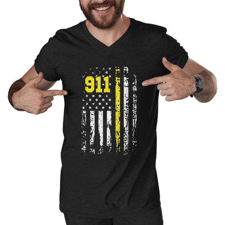 Dispatcher 911 First Responder Usa Dispatcher Gift Men V-Neck Tshirt