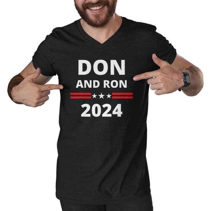 Don And Ron 2024 &8211 Make America Florida Republican Election Men V-Neck Tshirt