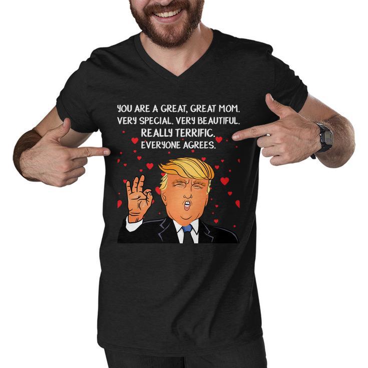 Donald Trump Mother-S Day Tshirt Men V-Neck Tshirt