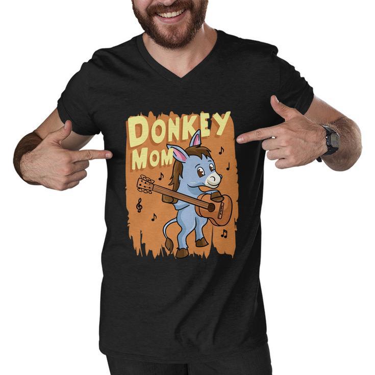 Donkey Mom Cute Mule Farm Animal Agriculture Cute Gift Men V-Neck Tshirt