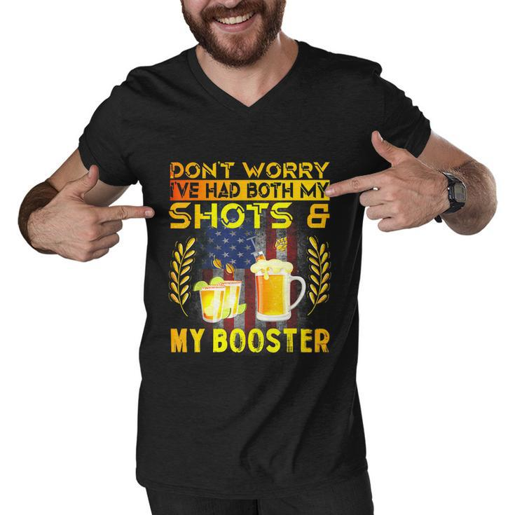Dont Worry Ive Had Both My Shots And Booster Funny Vaccine Men V-Neck Tshirt