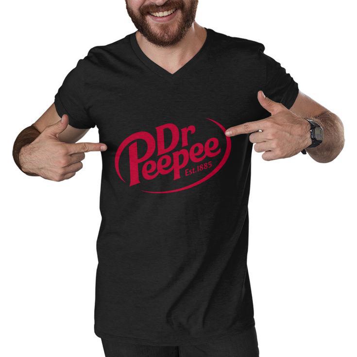 Dr Peepee Soda Pop Logo Men V-Neck Tshirt