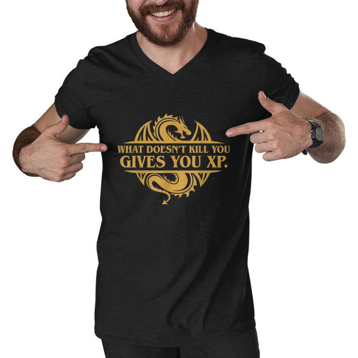 Dungeons And Dragons What Doesnt Kill You Gives You Xp Tshirt Men V-Neck Tshirt
