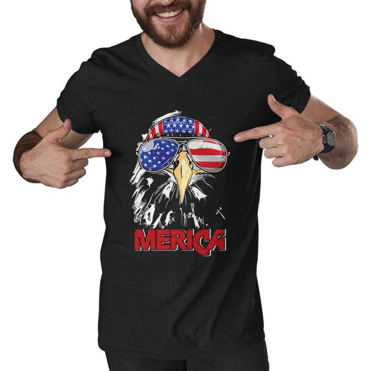 Eagle Mullet 4Th Of July Usa American Flag Merica Gift V7 Men V-Neck Tshirt