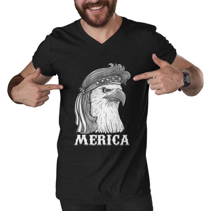 Eagle Mullet 4Th Of July Usa American Flag Merica Gift V8 Men V-Neck Tshirt