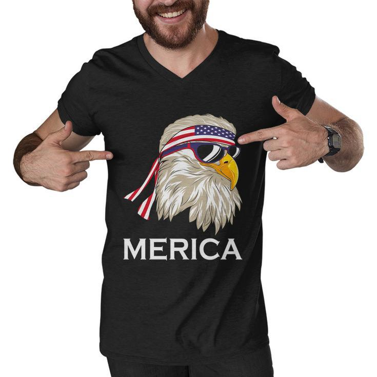 Eagle Mullet 4Th Of July Usa Merica Funny 4Th Of July Gift Men V-Neck Tshirt