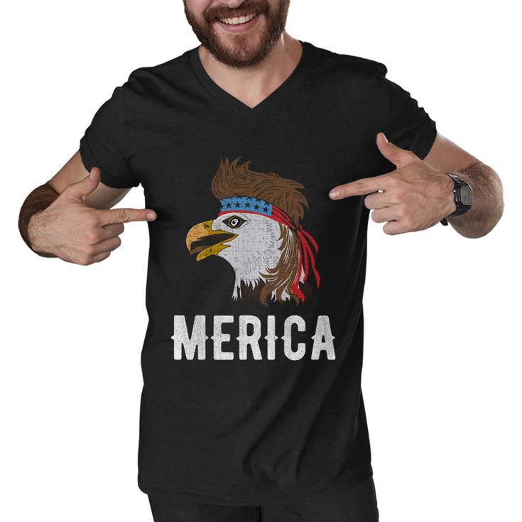 Eagle Mullet 4Th Of July Usa Patriot Merica Cool Gift Men V-Neck Tshirt
