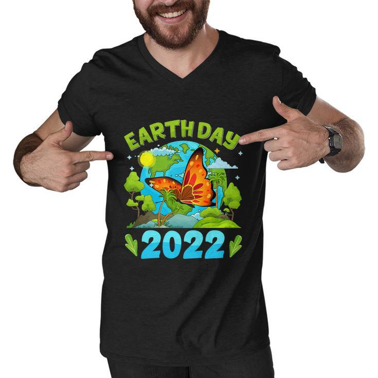 Earth Day 52Nd Anniversary 2022 Butterfly Environmental Men V-Neck Tshirt