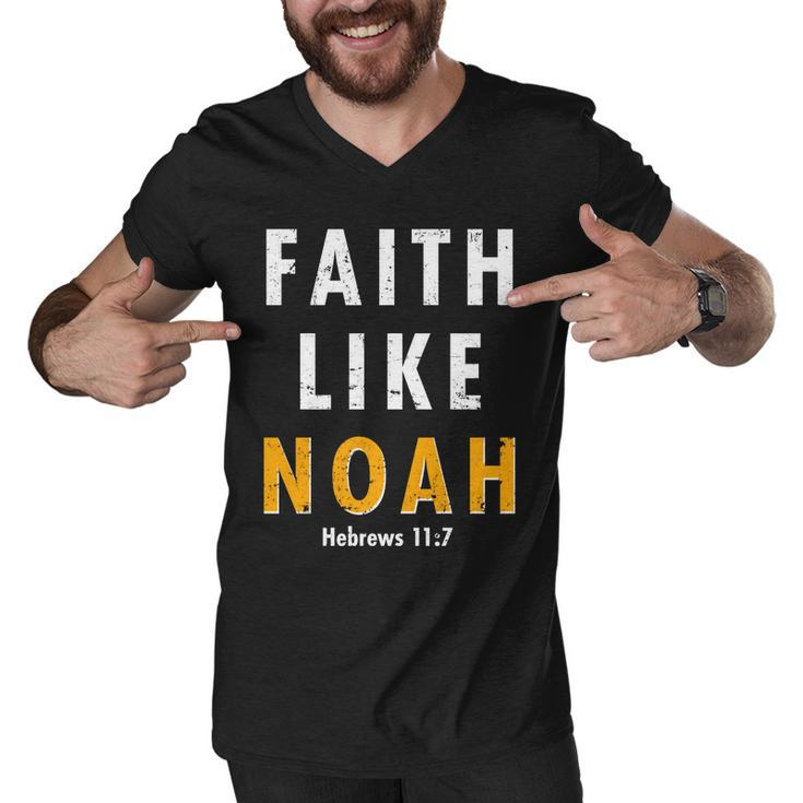 Faith Like Noah Hebrews  Men V-Neck Tshirt