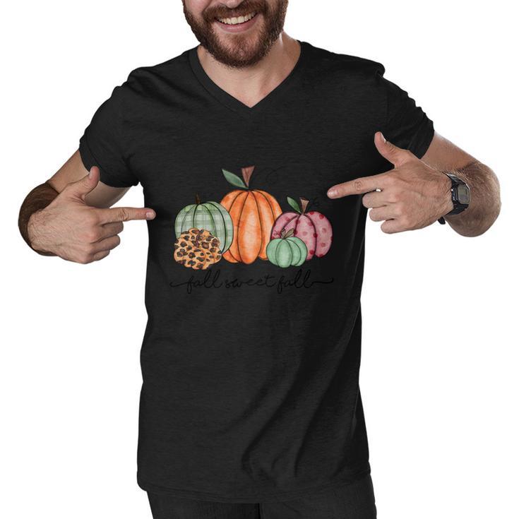 Fall Sweet Fall Thanksgiving Quote V3 Men V-Neck Tshirt