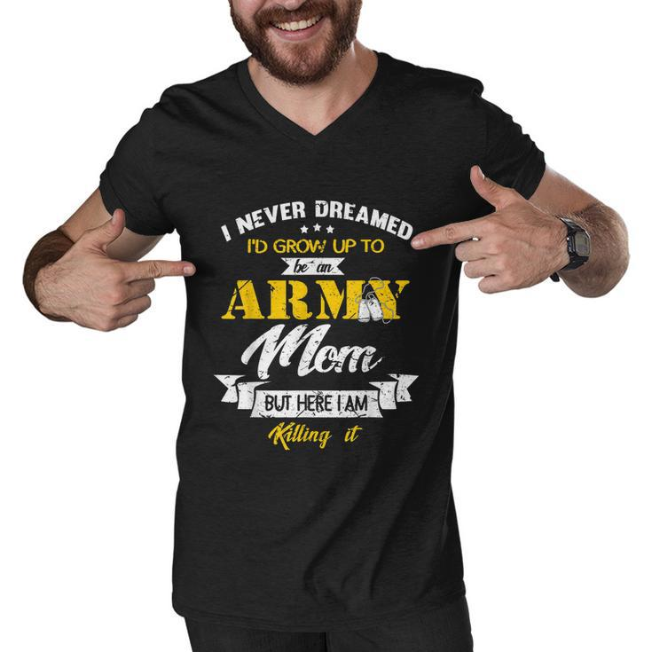 Family Gift 365 Army Mom Tee Gift Military Mother Gift Tshirt Men V-Neck Tshirt