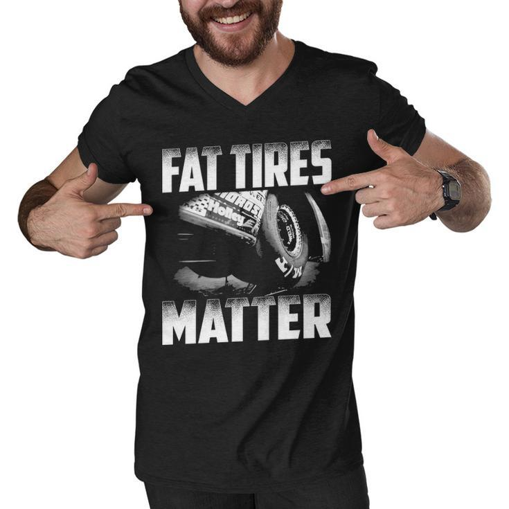 Fat Tires Matter Men V-Neck Tshirt